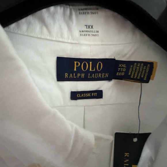 Polo Ralph Lauren Classic 100% Washed Cotton Canvas Woven Button Down Shirt - Picture 12 of 14